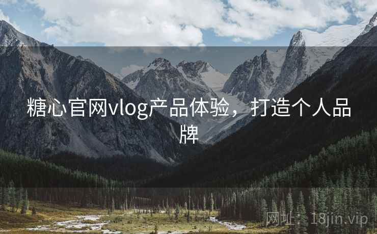 糖心官网vlog产品体验，打造个人品牌